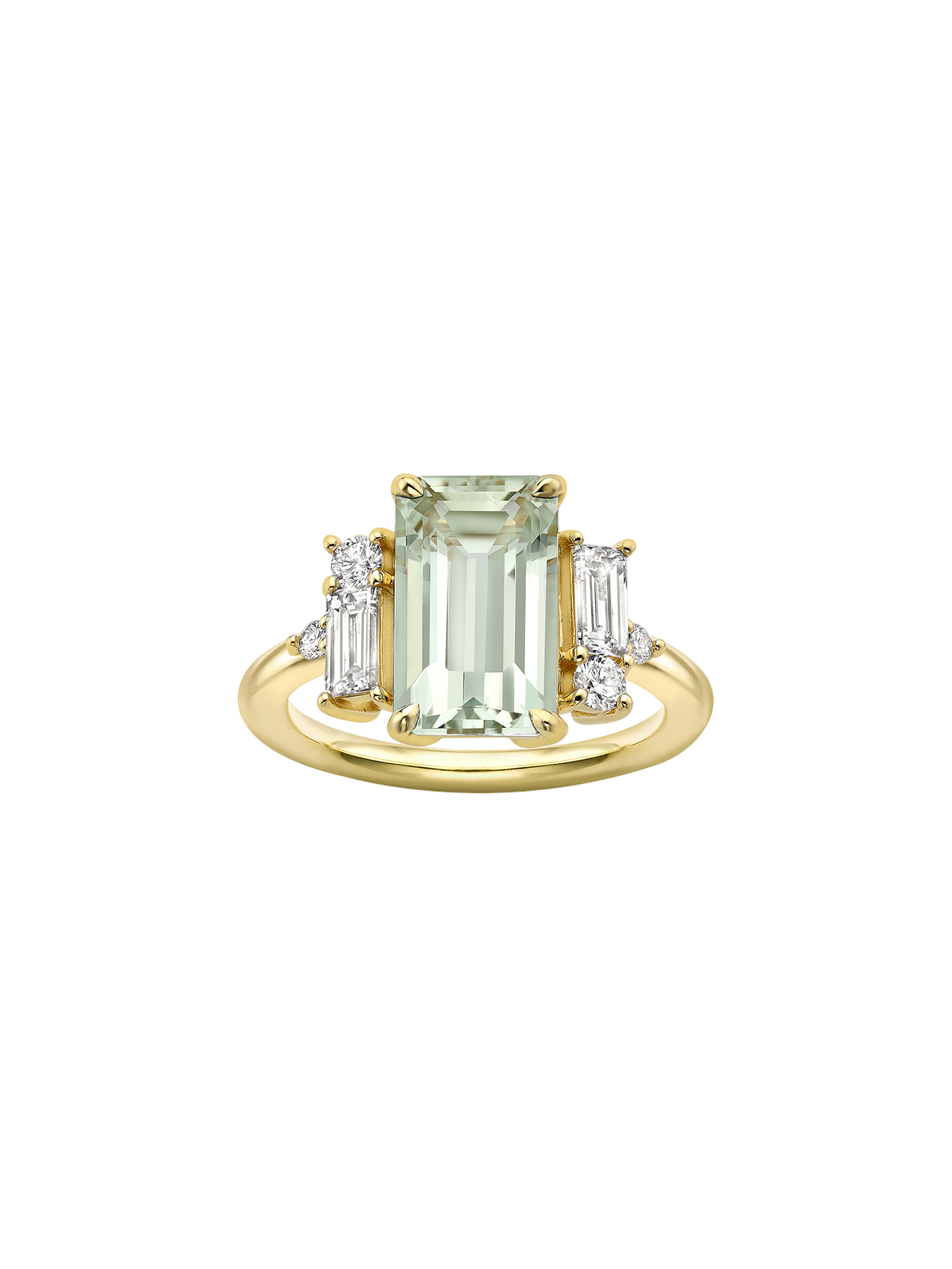 Charli green amethyst ring